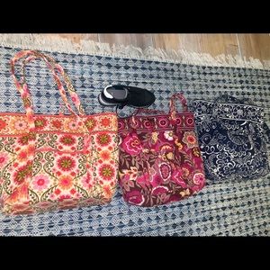 BUNDLE 3 Vera Bradley over night totes
